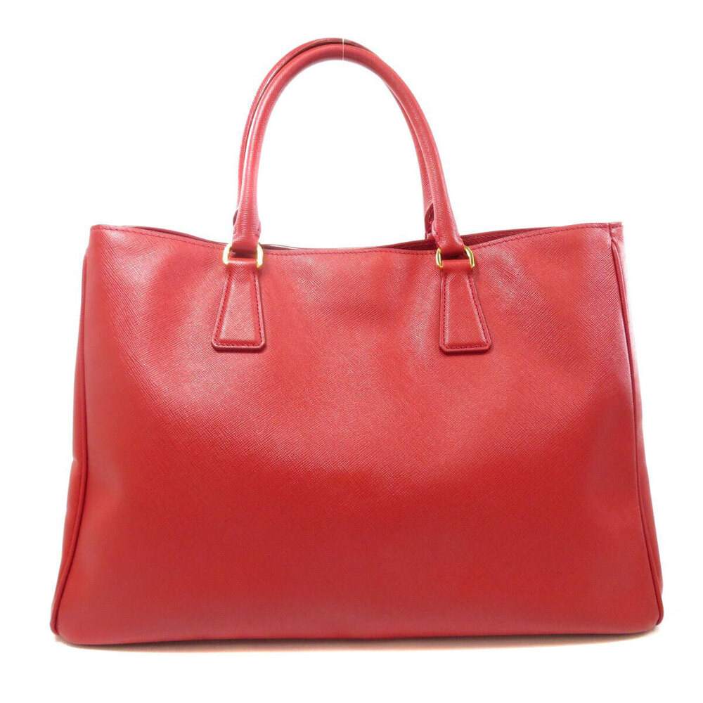 Prada logo motif tote bag leather